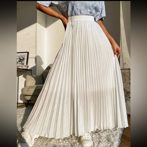 Luxury Pleated Maxi Skirt